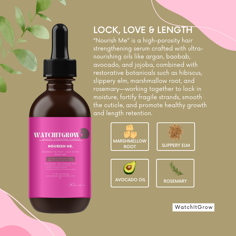 Nourish Me — Repair & Growth Oil for High Porosity Hair